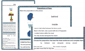 Prepositions showing Position Bundle product image