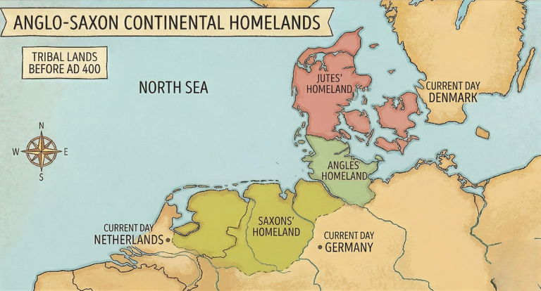 anglo saxon origin map